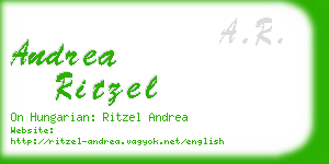 andrea ritzel business card